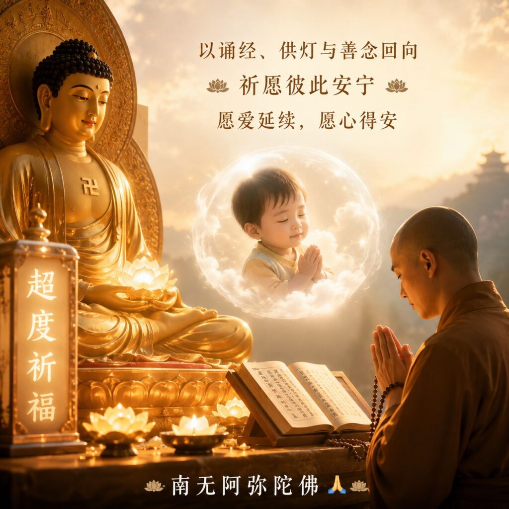 心佛缘76师父每日为无缘子女诵经祈福回向